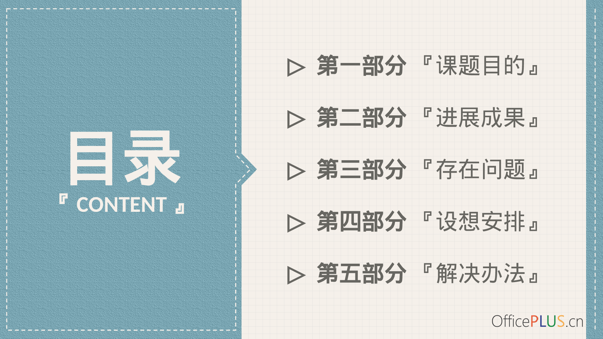 毕业论文中期汇报-欧美复古-质感黄蓝-PPT模板.pptx 第2页