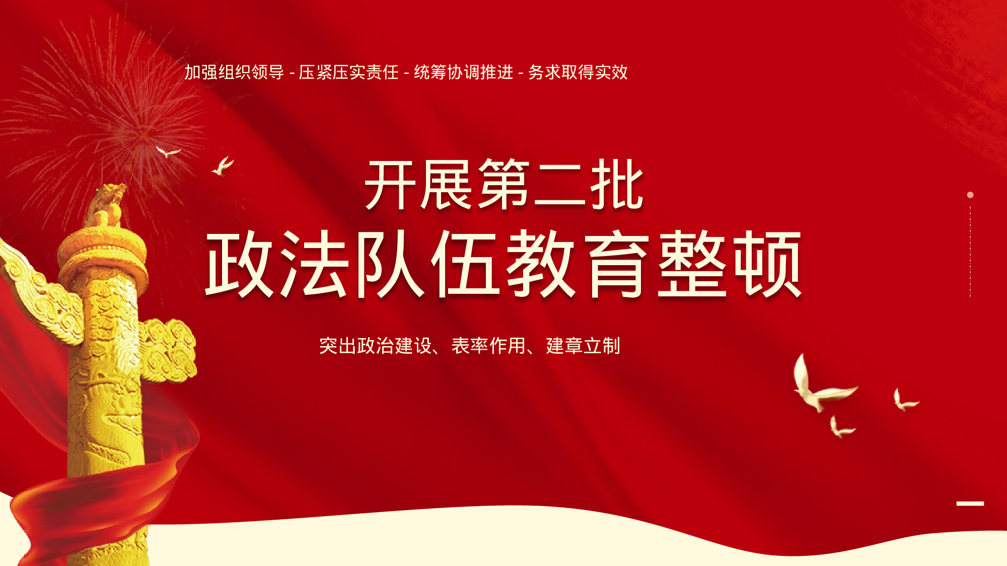 【开展第二批政法教育整顿PPT.pptx 第1页