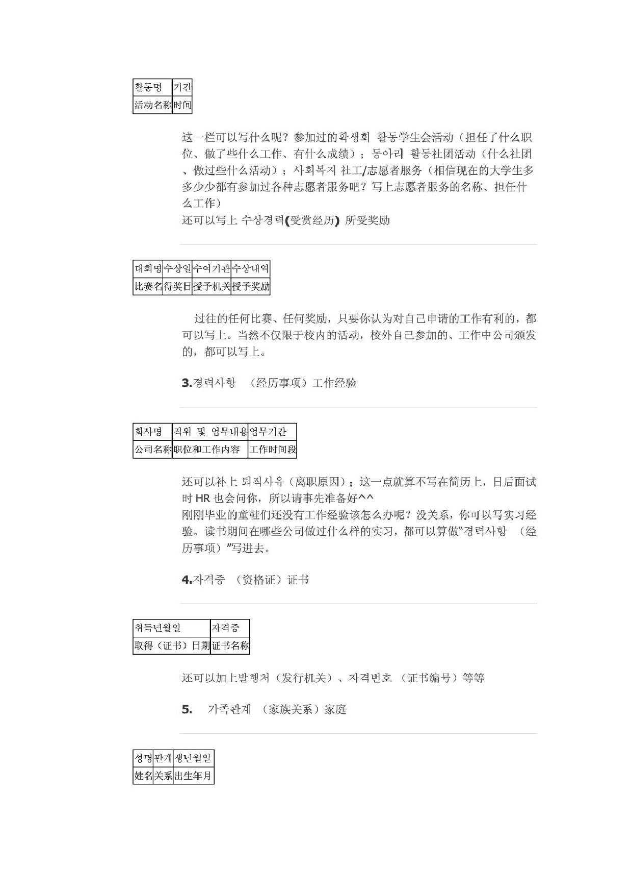 韩语简历：自我介绍书不可少.pdf 第2页