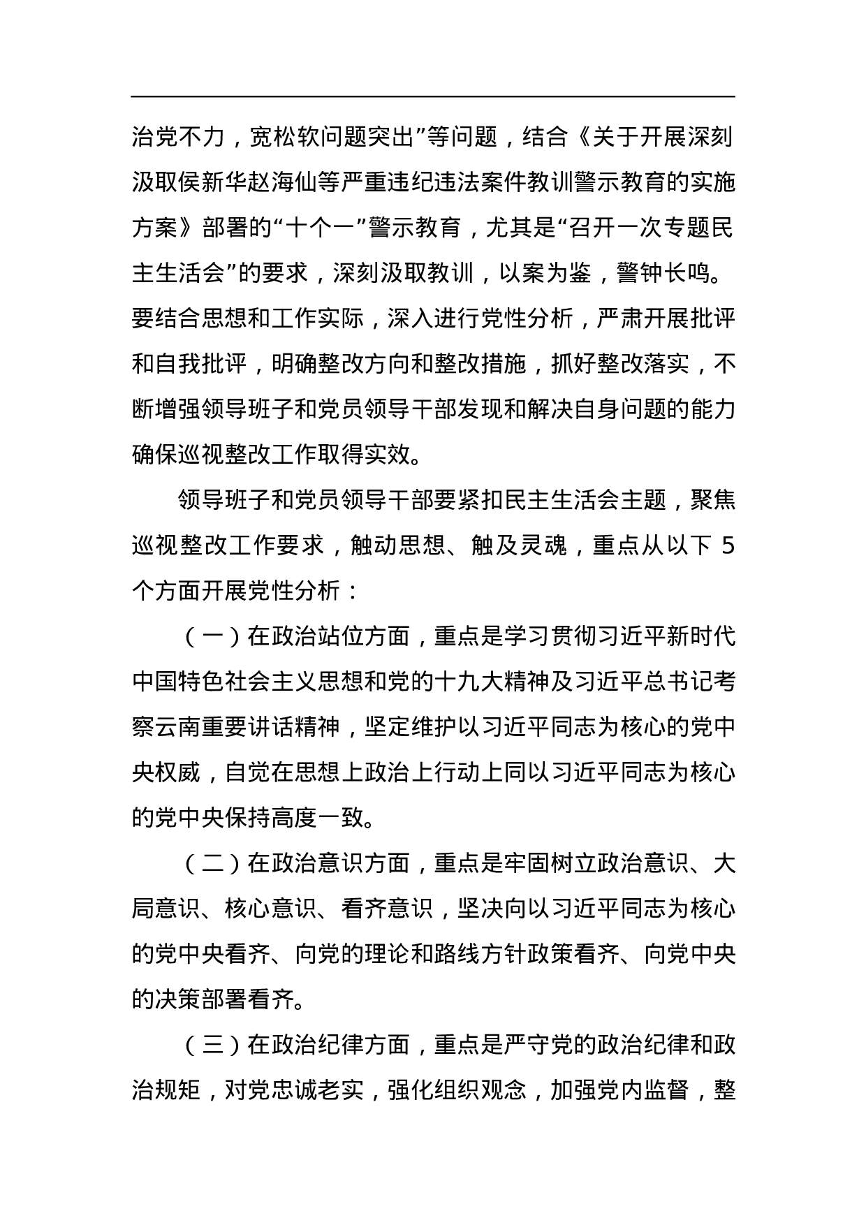 经济贸易和信息化局委员会领导班子及党员领导干部巡视整改专题民主生活会方案.docx 第2页