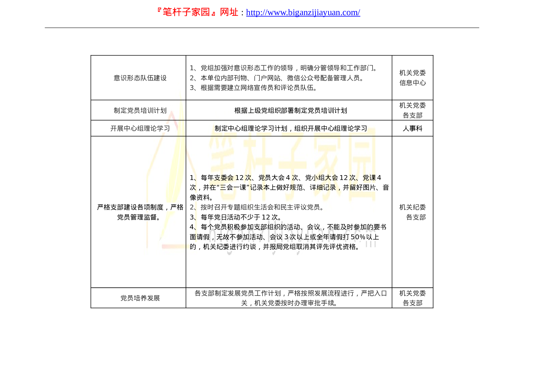 134162023年度机关党建工作任务清单.doc 第4页