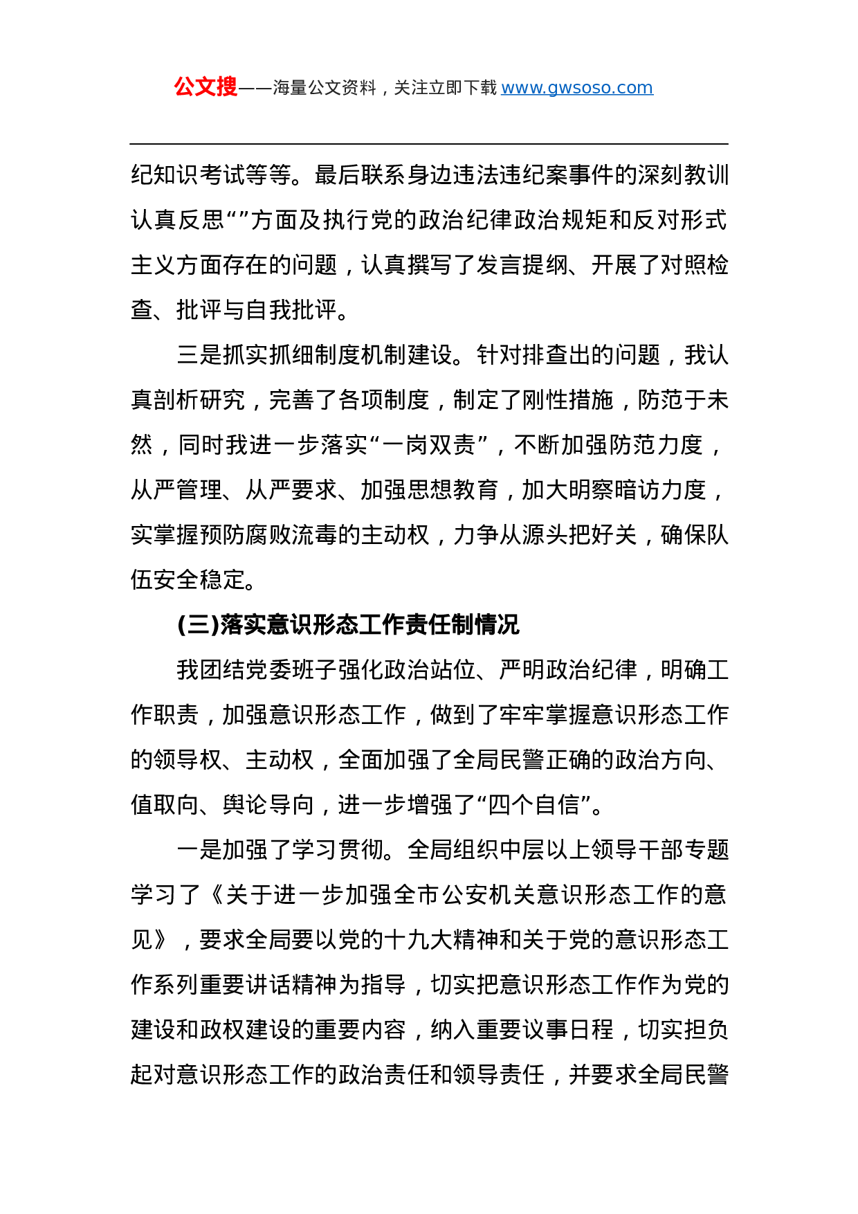 703632021年公安局长在政法队伍教育整顿民主生活会上的发言.docx 第3页