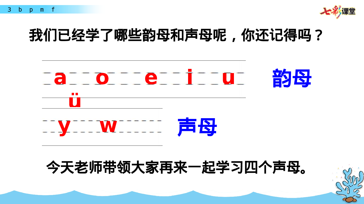汉语拼音3 b p m f一年级（上）语文课件21.pptx 第1页