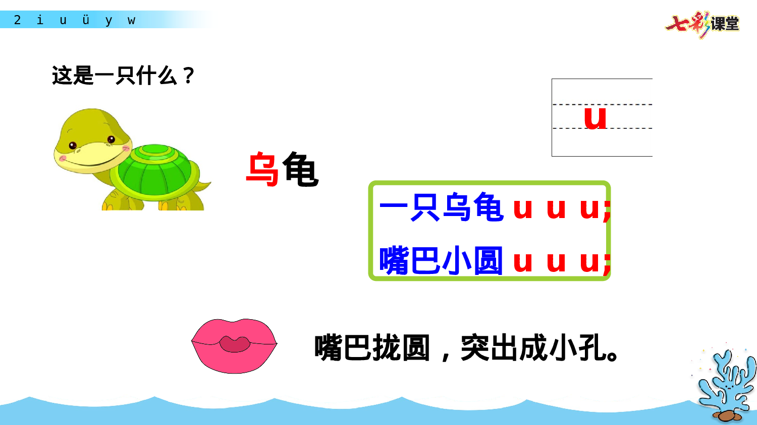 汉语拼音2  i u ü y w一年级（上）语文课件20.pptx 第5页