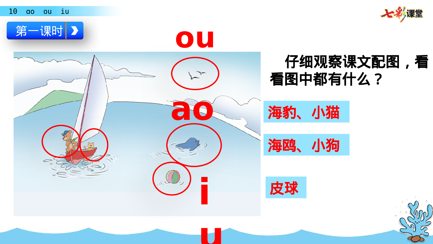 汉语拼音10 ɑo ou  iu一年级（上）语文课件1.pptx 第3页