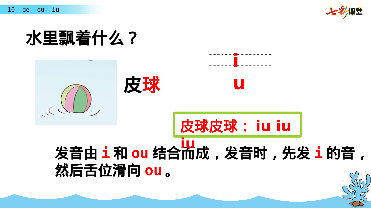 汉语拼音10 ɑo ou  iu一年级（上）语文课件1.pptx 第6页
