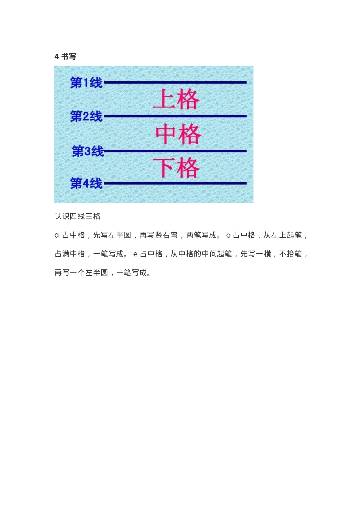 一（上）语文汉语拼音1《a o e》重点知识总结.docx 第2页