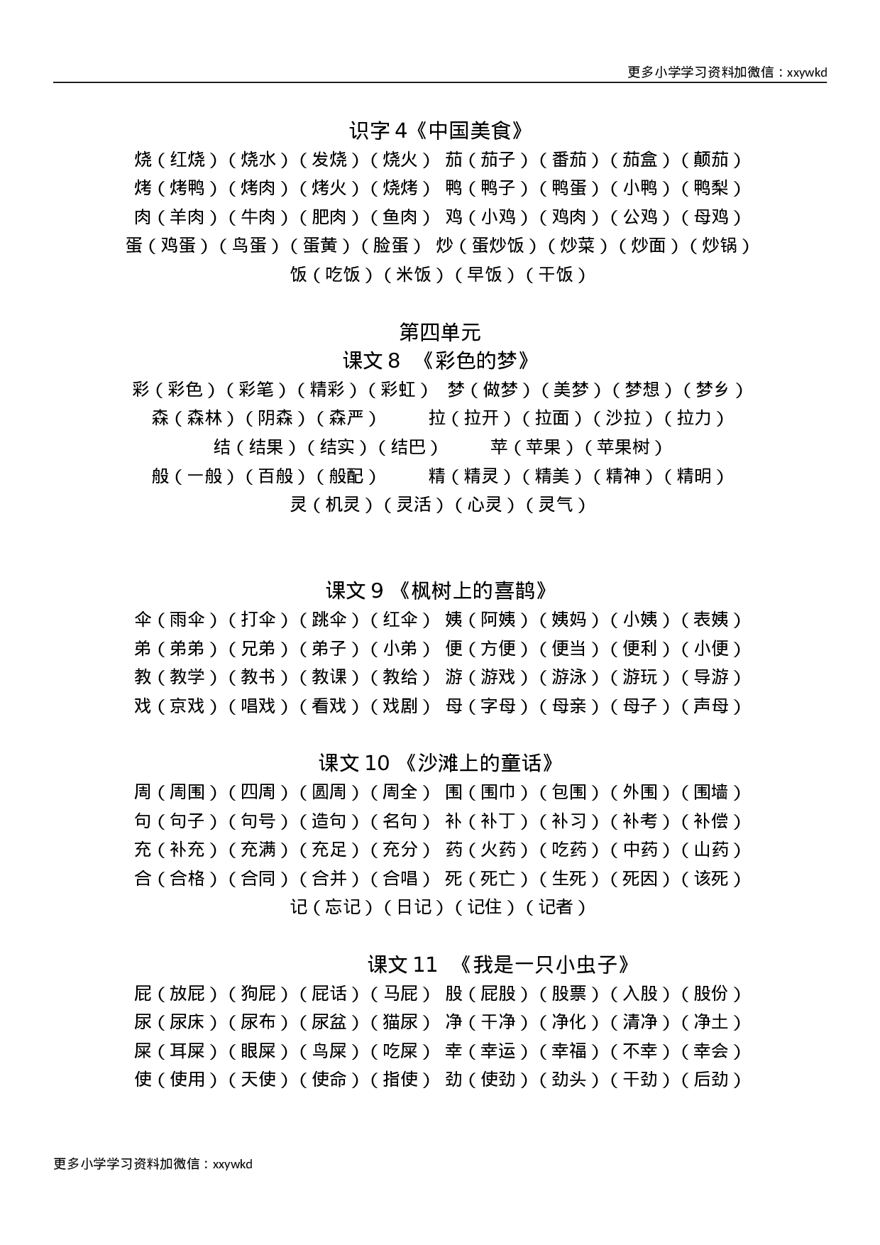 部编版语文二年级下册生字组词汇总.doc 第3页