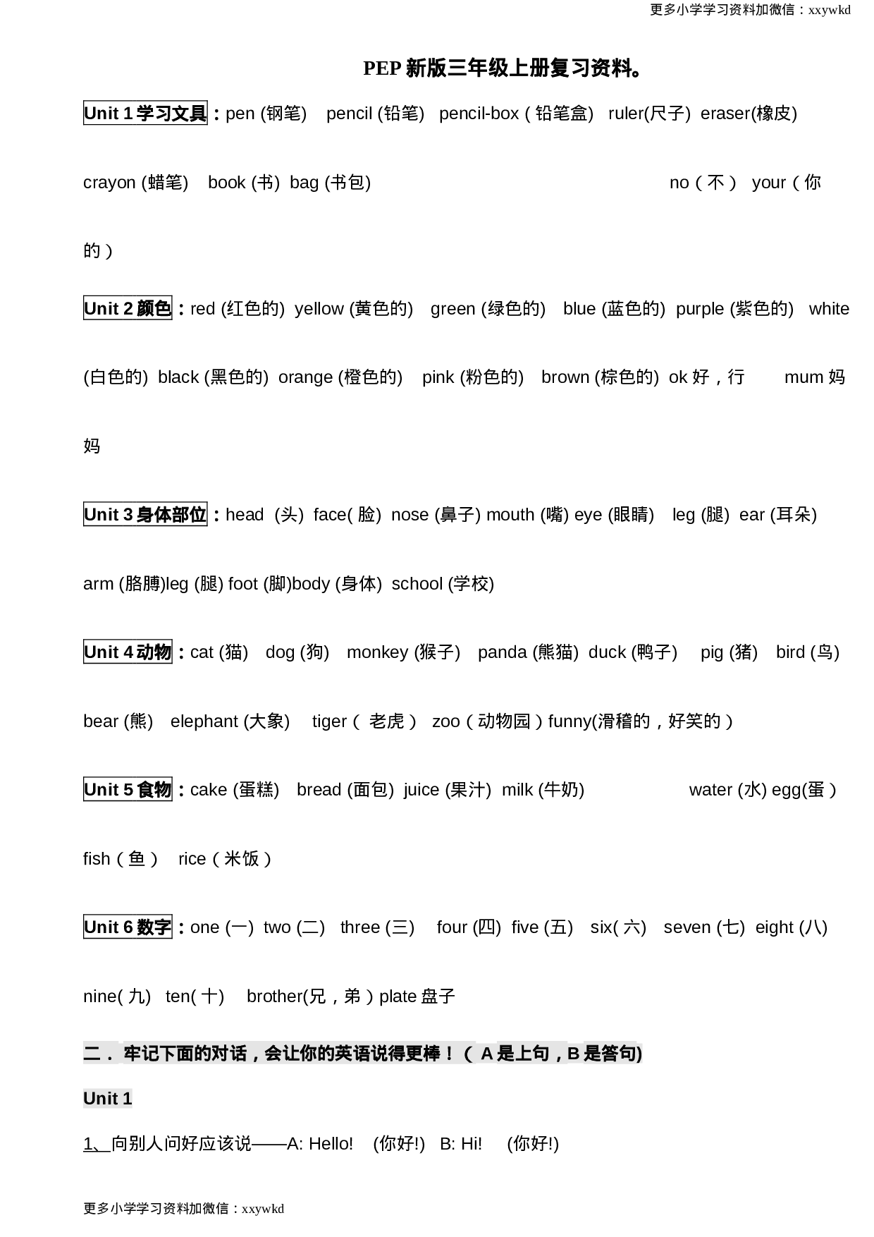 19101805-新版人教版小学英语各年级知识点总结.doc 第1页