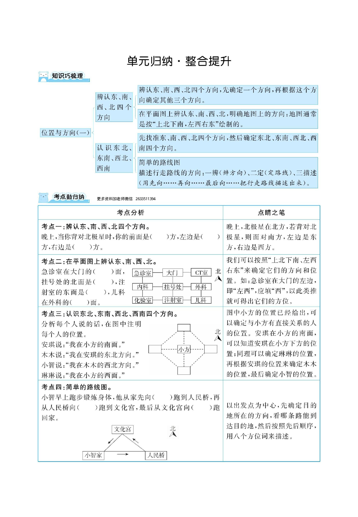 【人教版】三下数学人教版第一单元位置与方向一（同步练习）.pdf 第5页