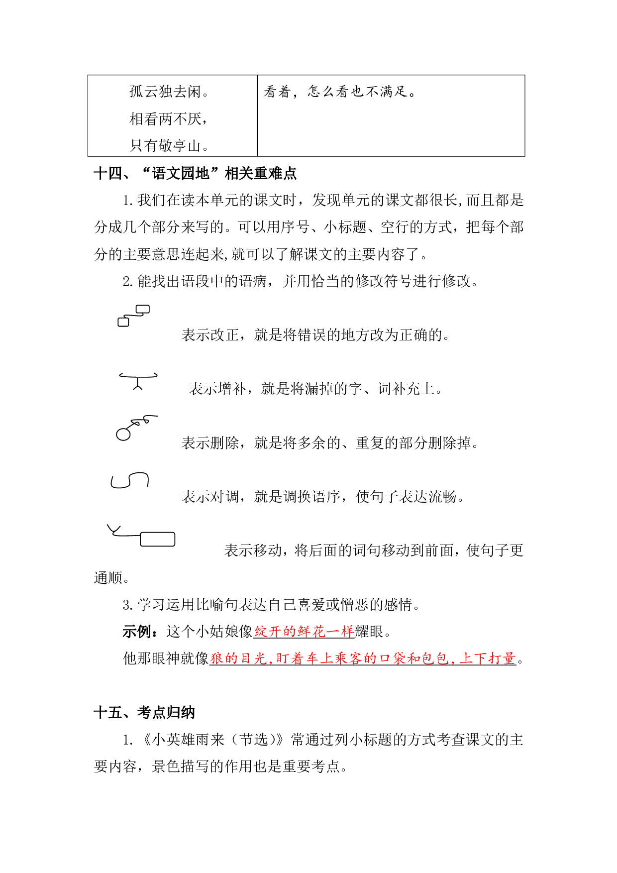 复习资料丨部编版四年级下第六单元复习重点.pdf 第6页