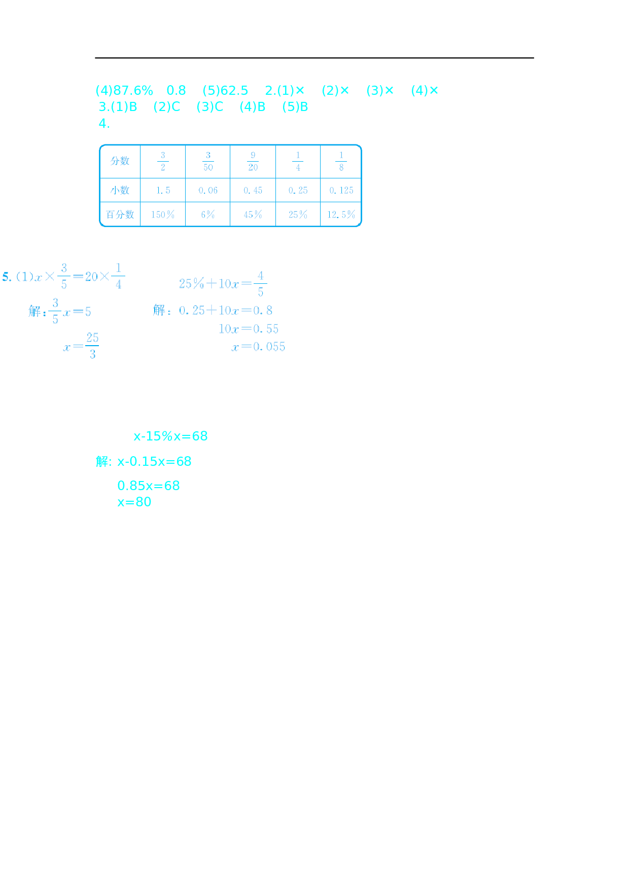 六（上）人教版数学第六单元测试卷.2.docx 第5页