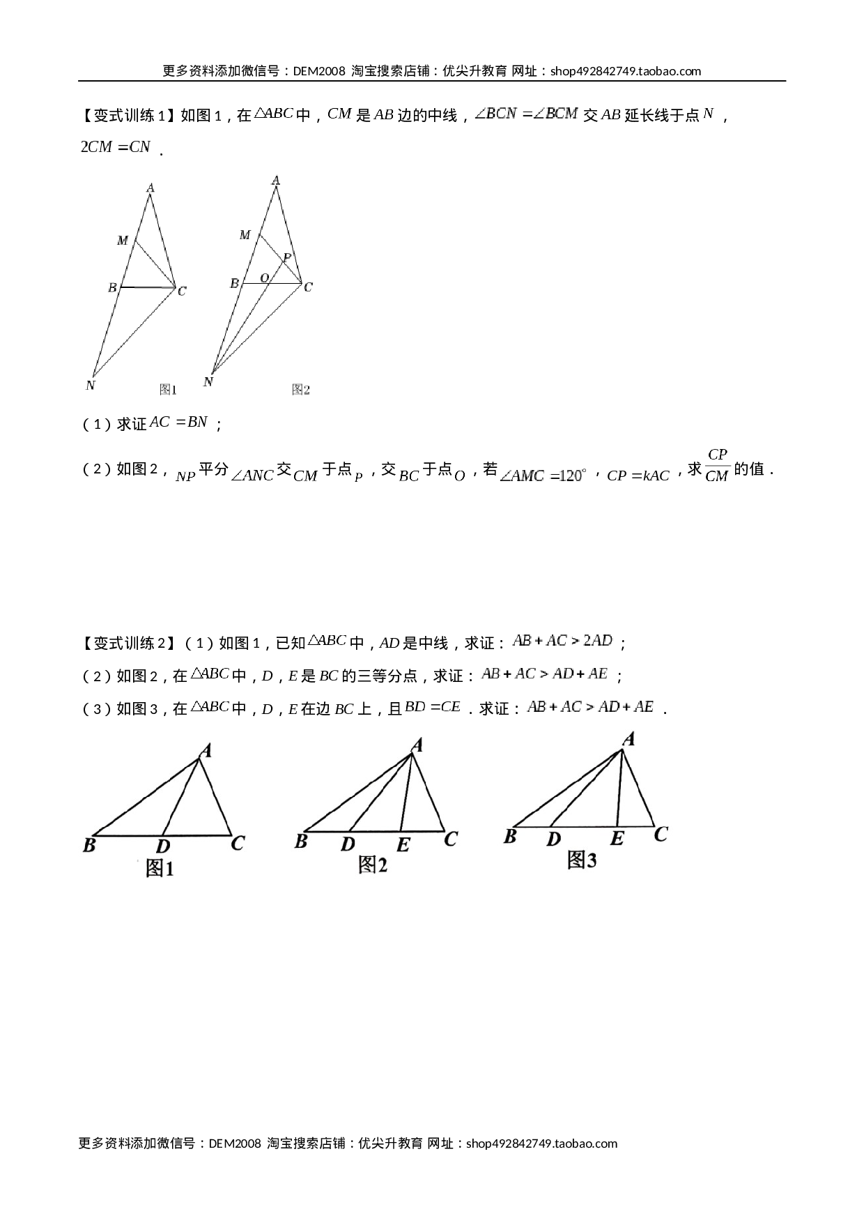 专题02 全等三角形中的六种模型梳理（原卷版）（人教版）  .docx 第2页