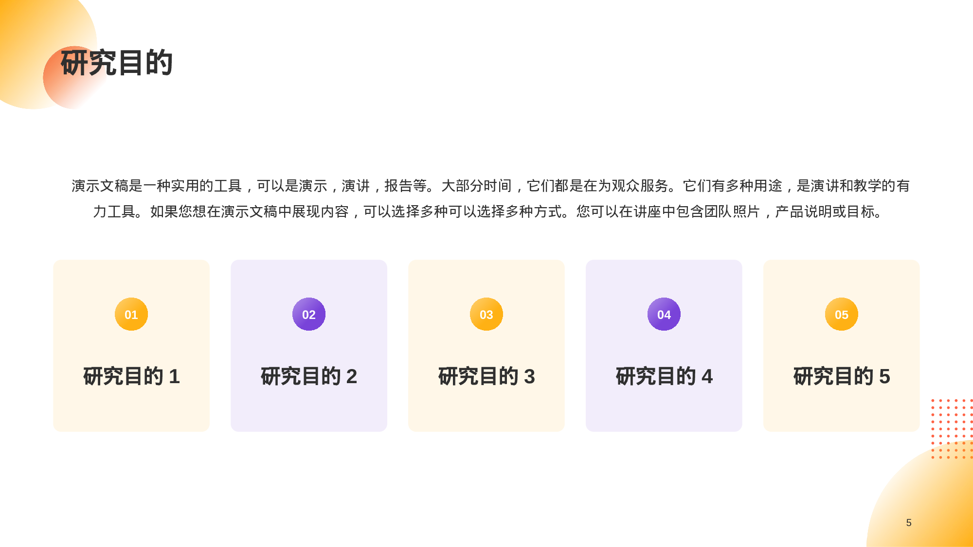 橙色简约教育文科毕业答辩PPT.pptx 第5页