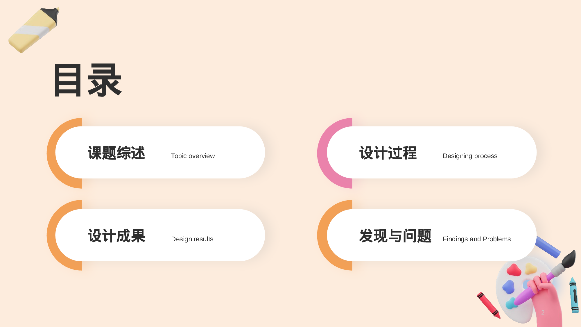 彩色创意美术系毕业答辩PPT.pptx 第2页