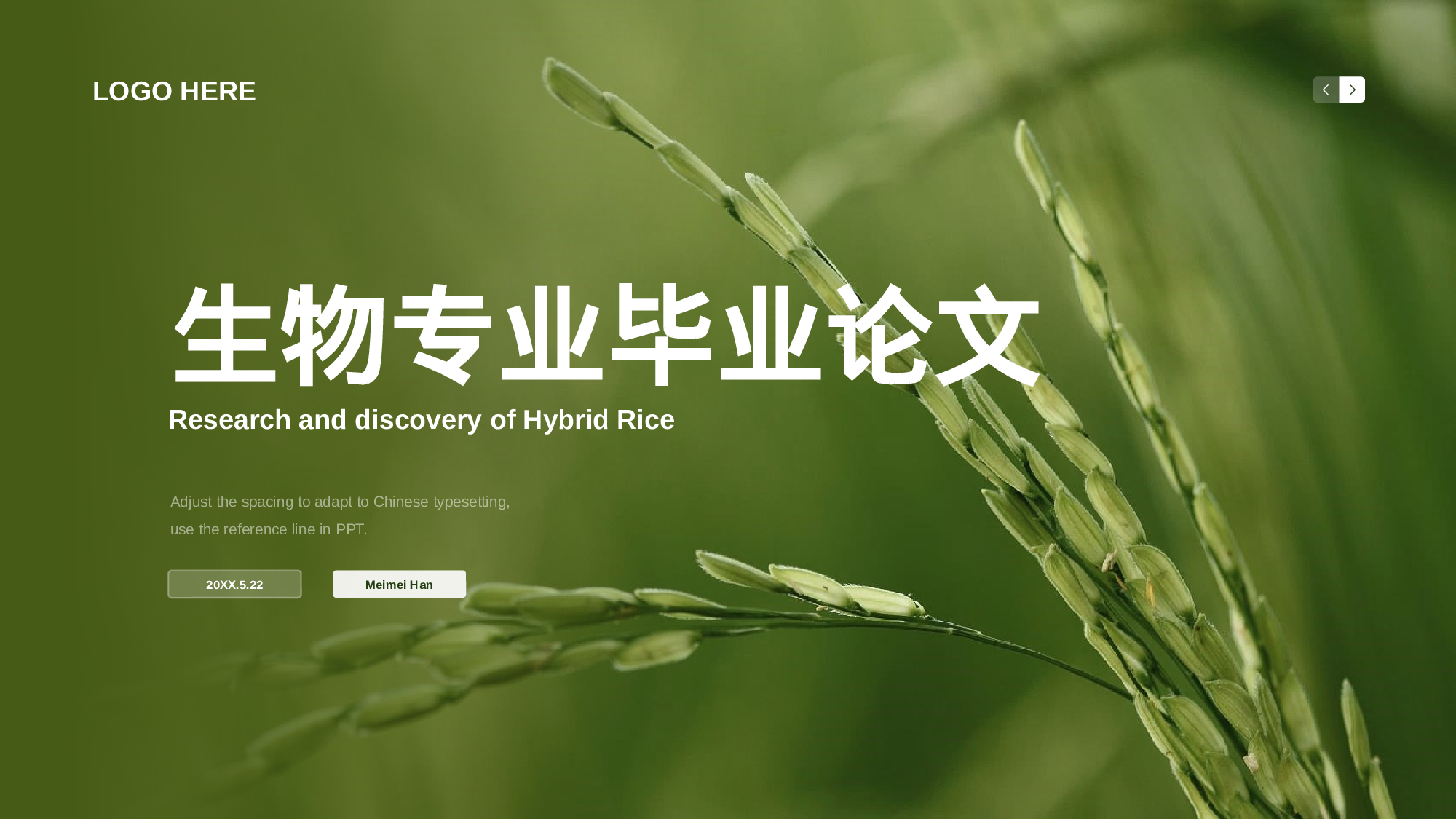 生物专业毕业论文答辩PPT.pptx 第1页