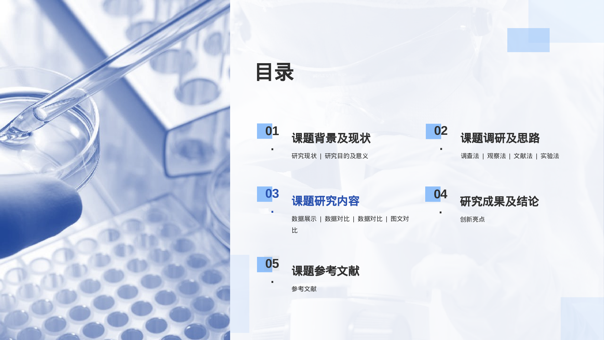 蓝色商务生物医疗论文答辩PPT.pptx 第2页