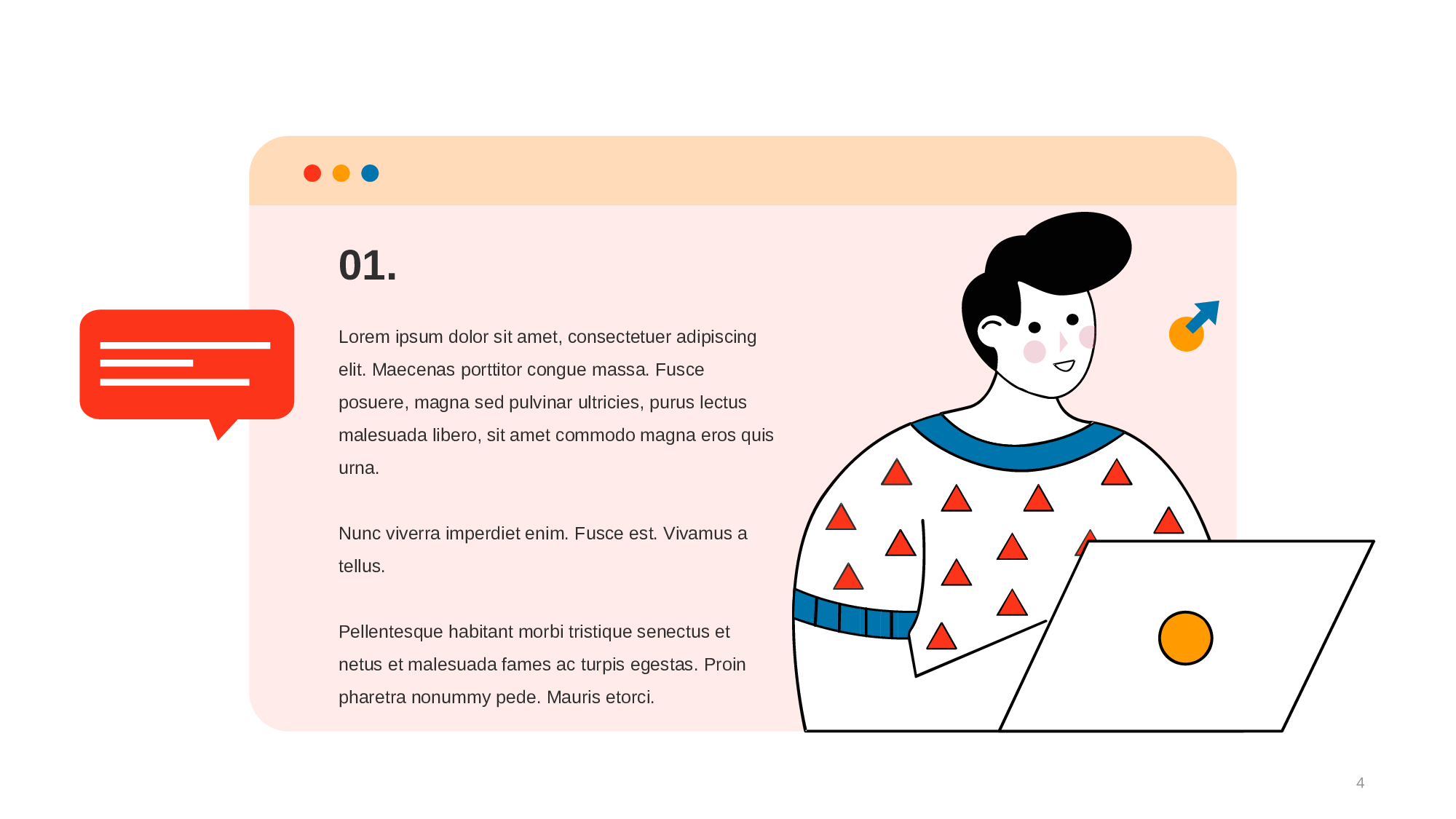 红橙色简约扁平毕业答辩PPT主题.pptx 第4页