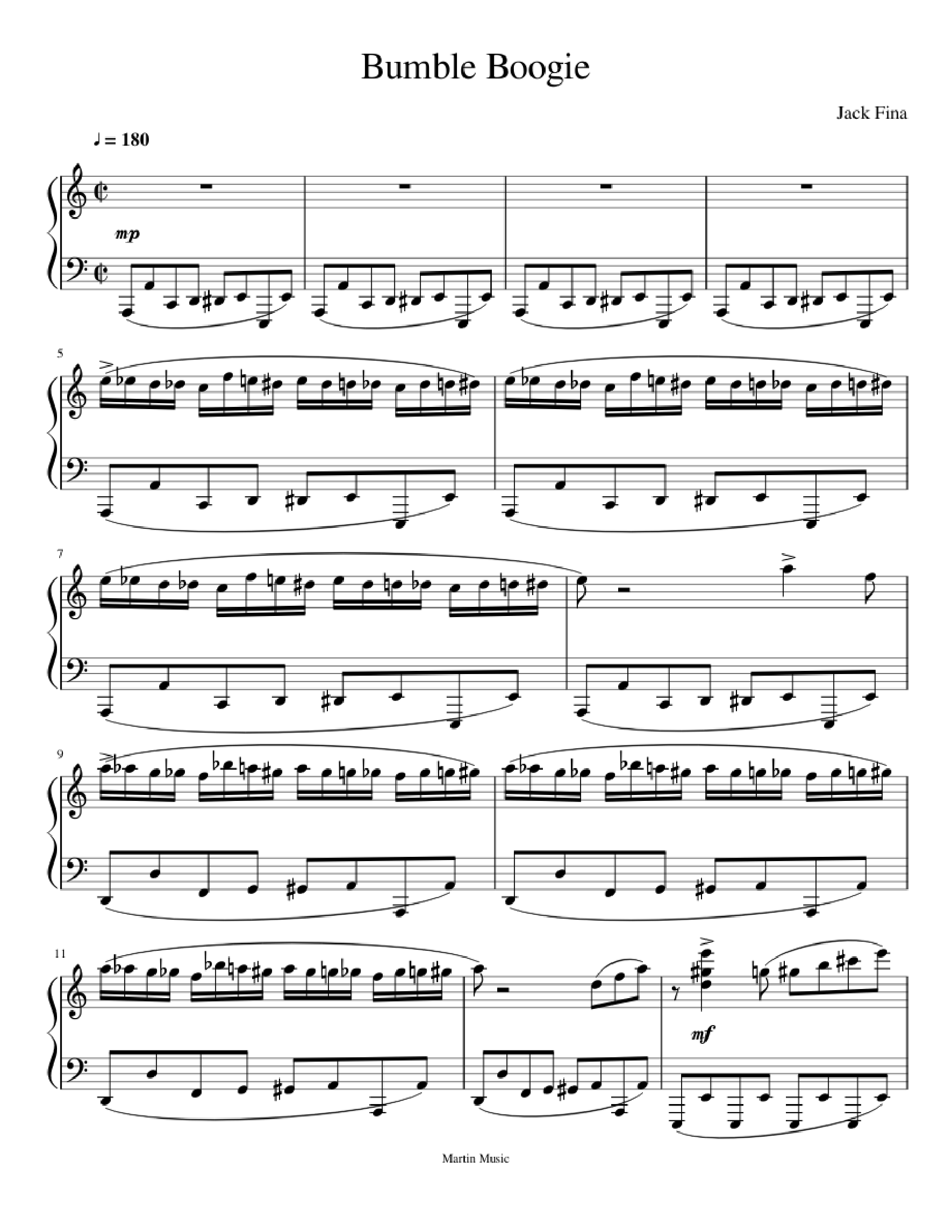 野蜂飞舞Bumble_Boogie_-_Adapted_from_the_Flight_of_the_Bumble_Bee_.pdf 第1页