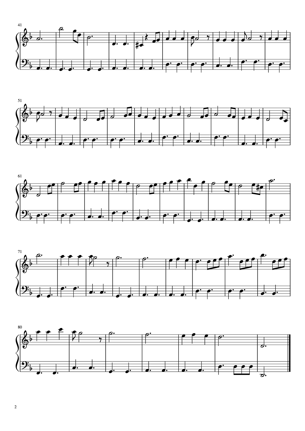 加勒比海盗He's_A_Pirate_-_Easy_Piano.pdf 第2页