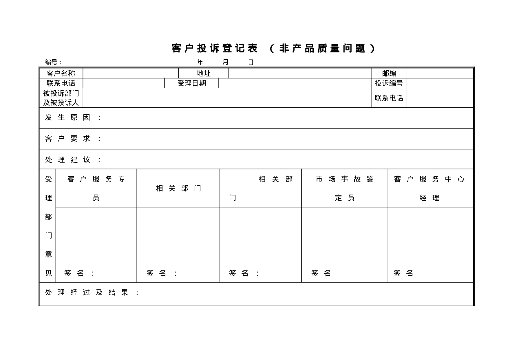 客户投诉登记表（非质量问题）.doc 第1页