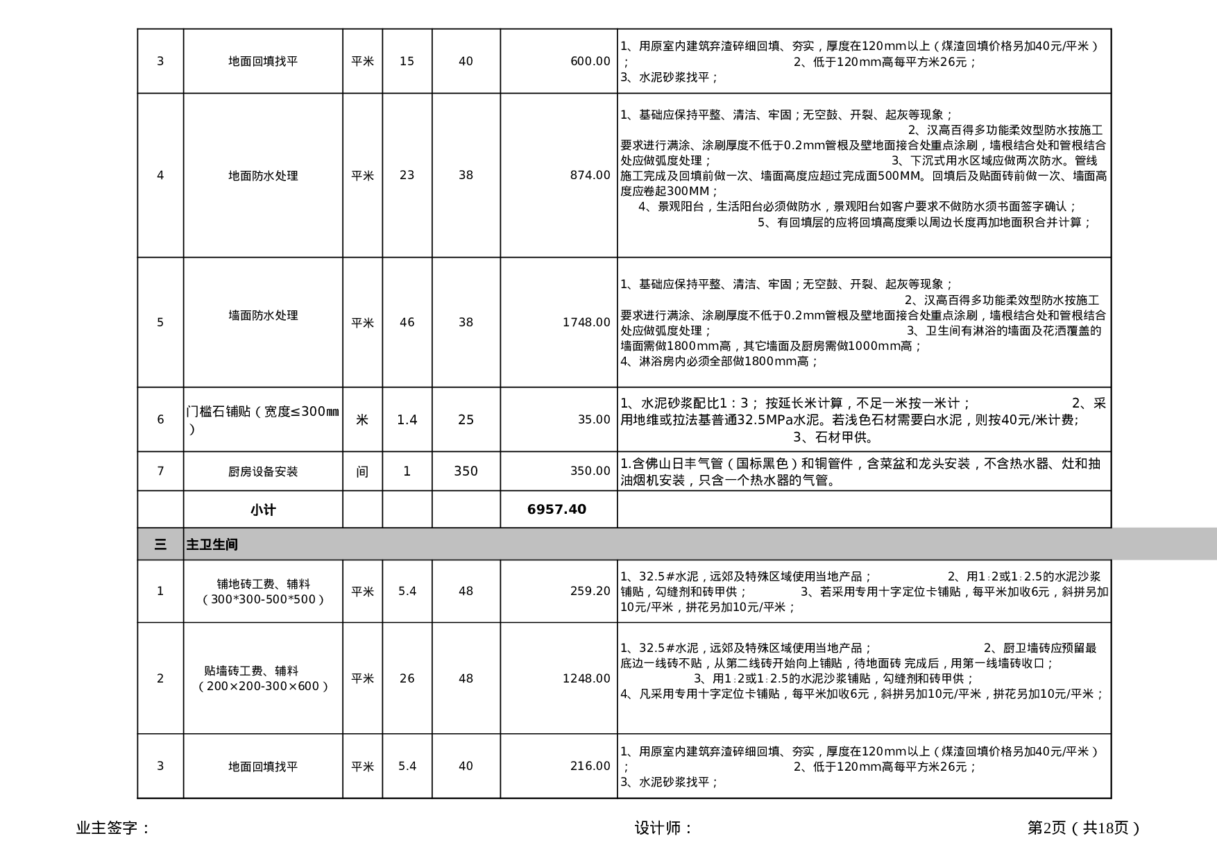 装修预算报价表.xls 第2页