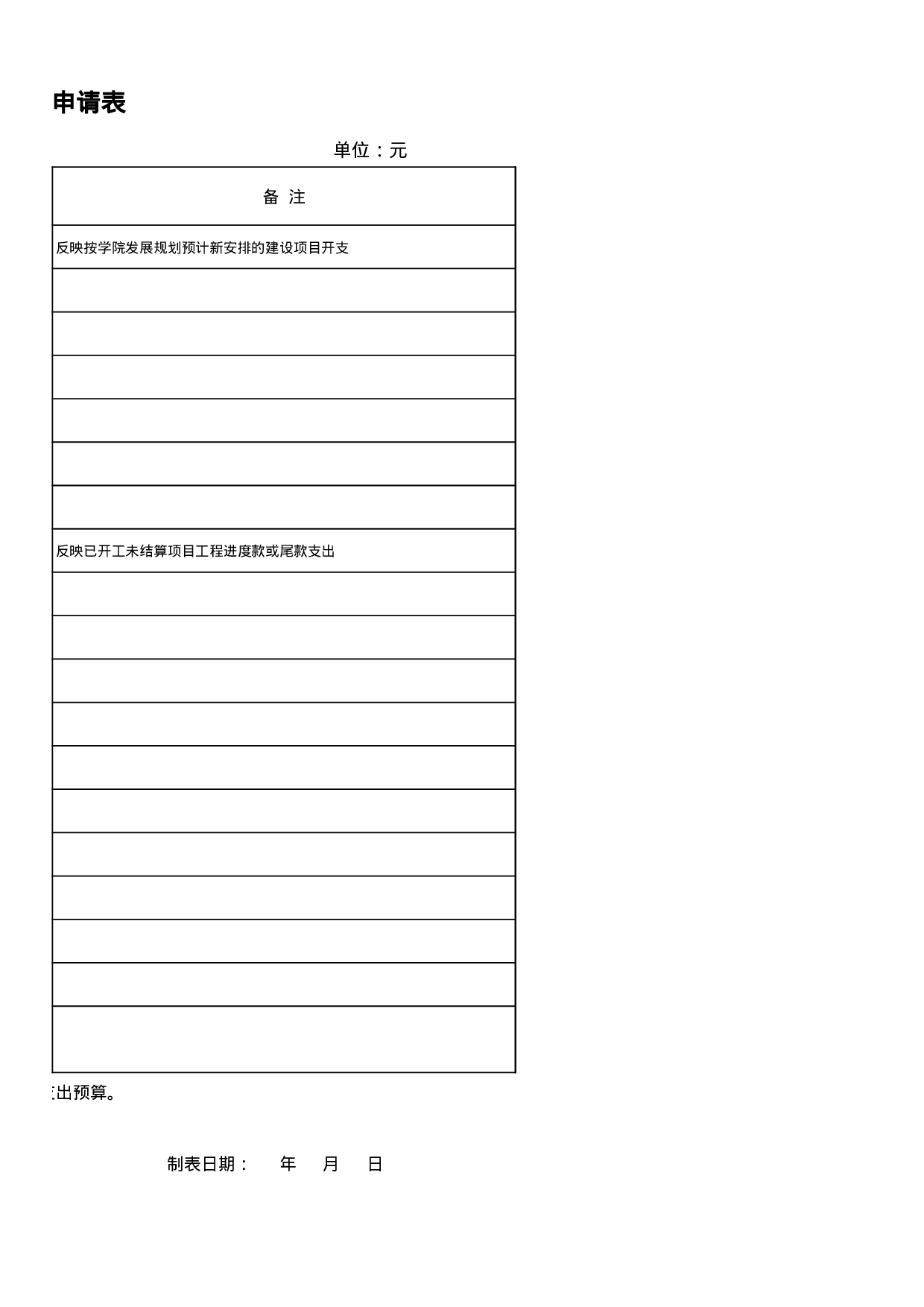 行政部门经费预算申请表.xls 第6页