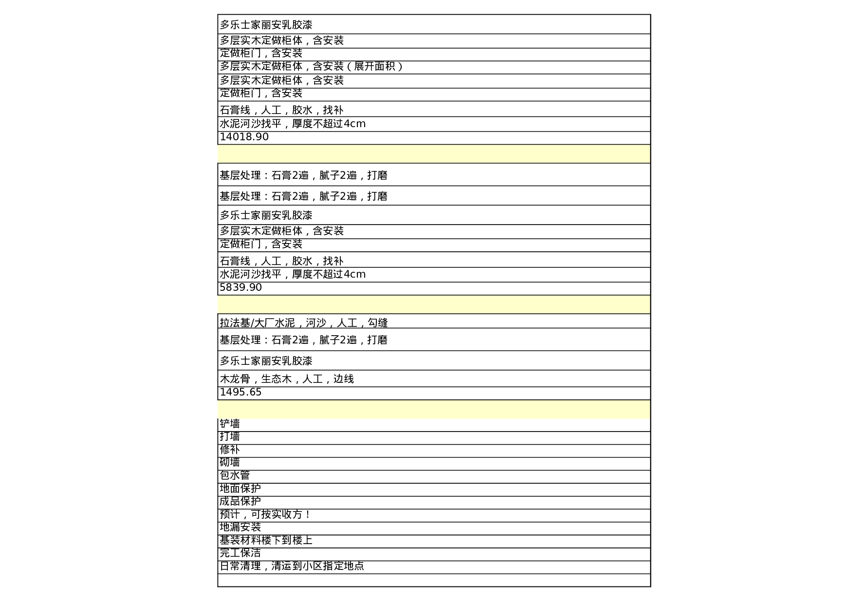 简单装修预算表.xls 第5页