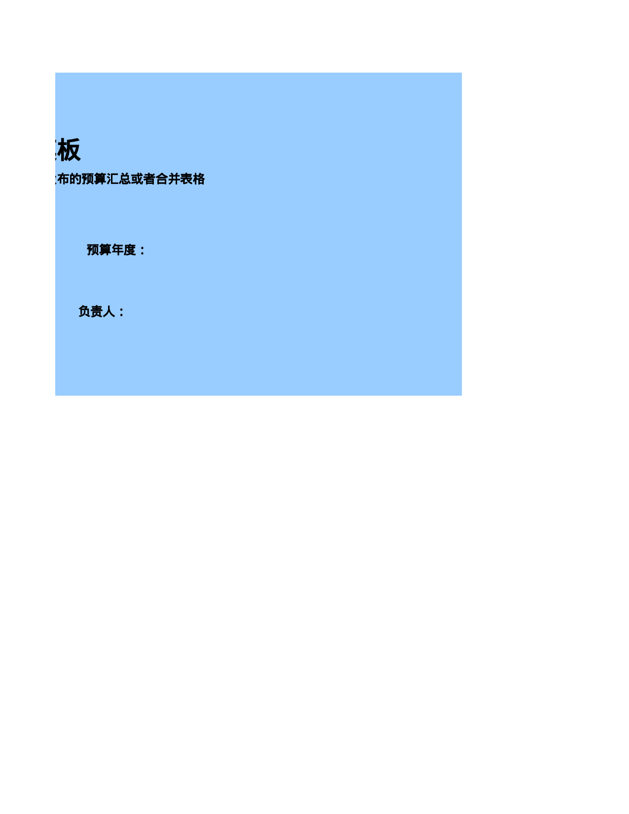 财务预算表格-年度预算.xls 第2页