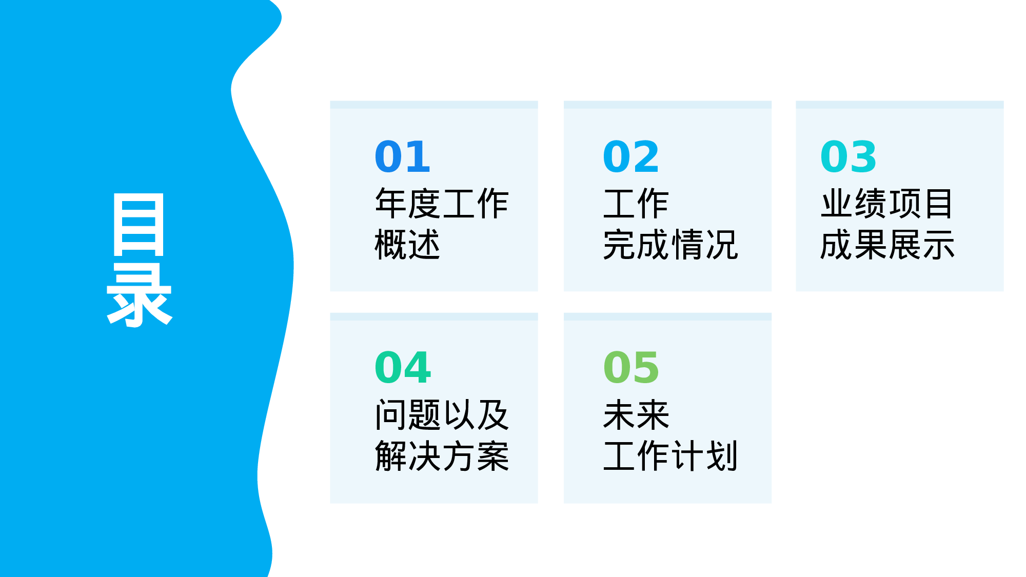 蓝绿活力简约风教育部门年终总结.pptx 第2页