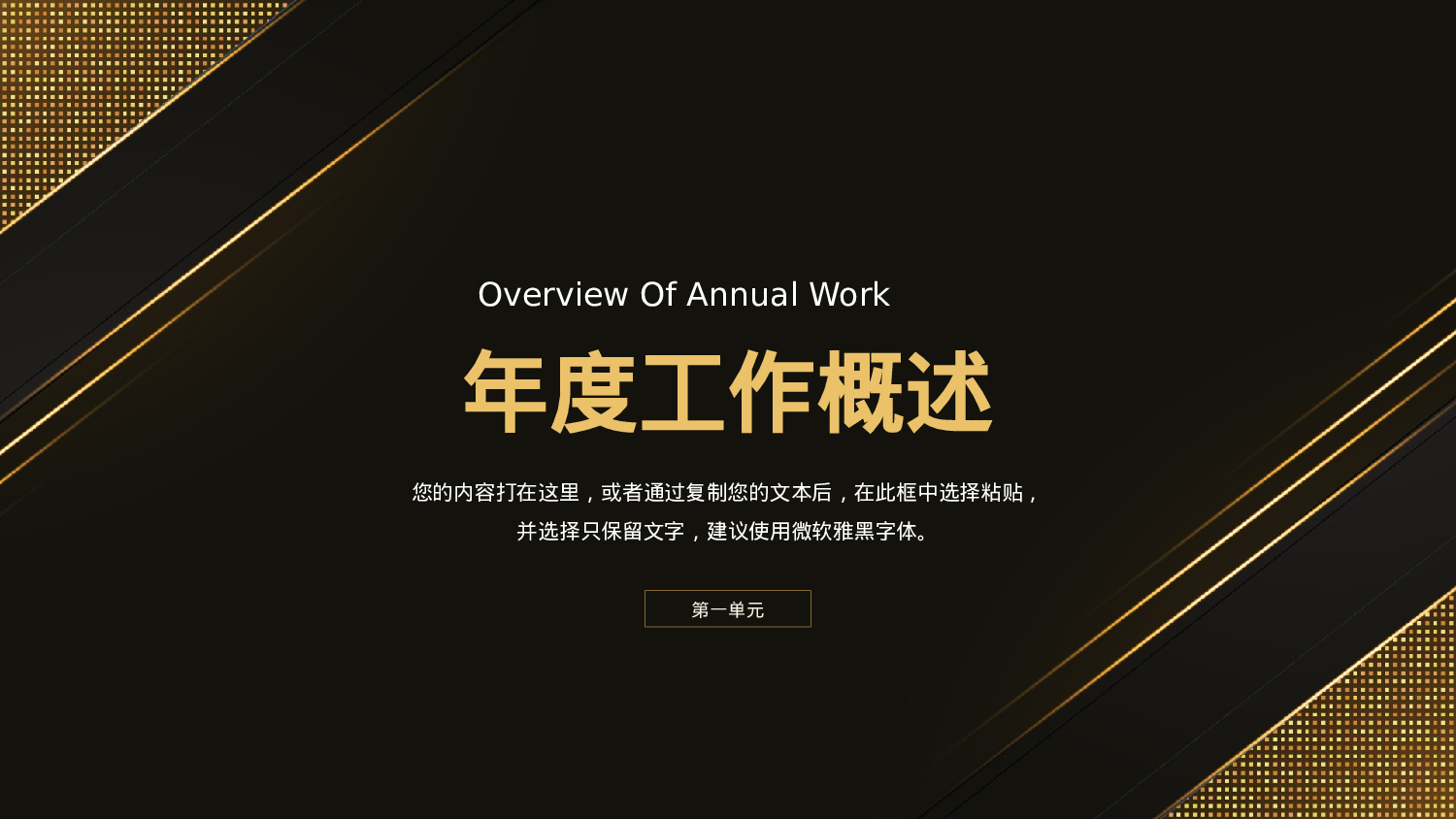 大气黑金商务风工作汇报.pptx 第3页