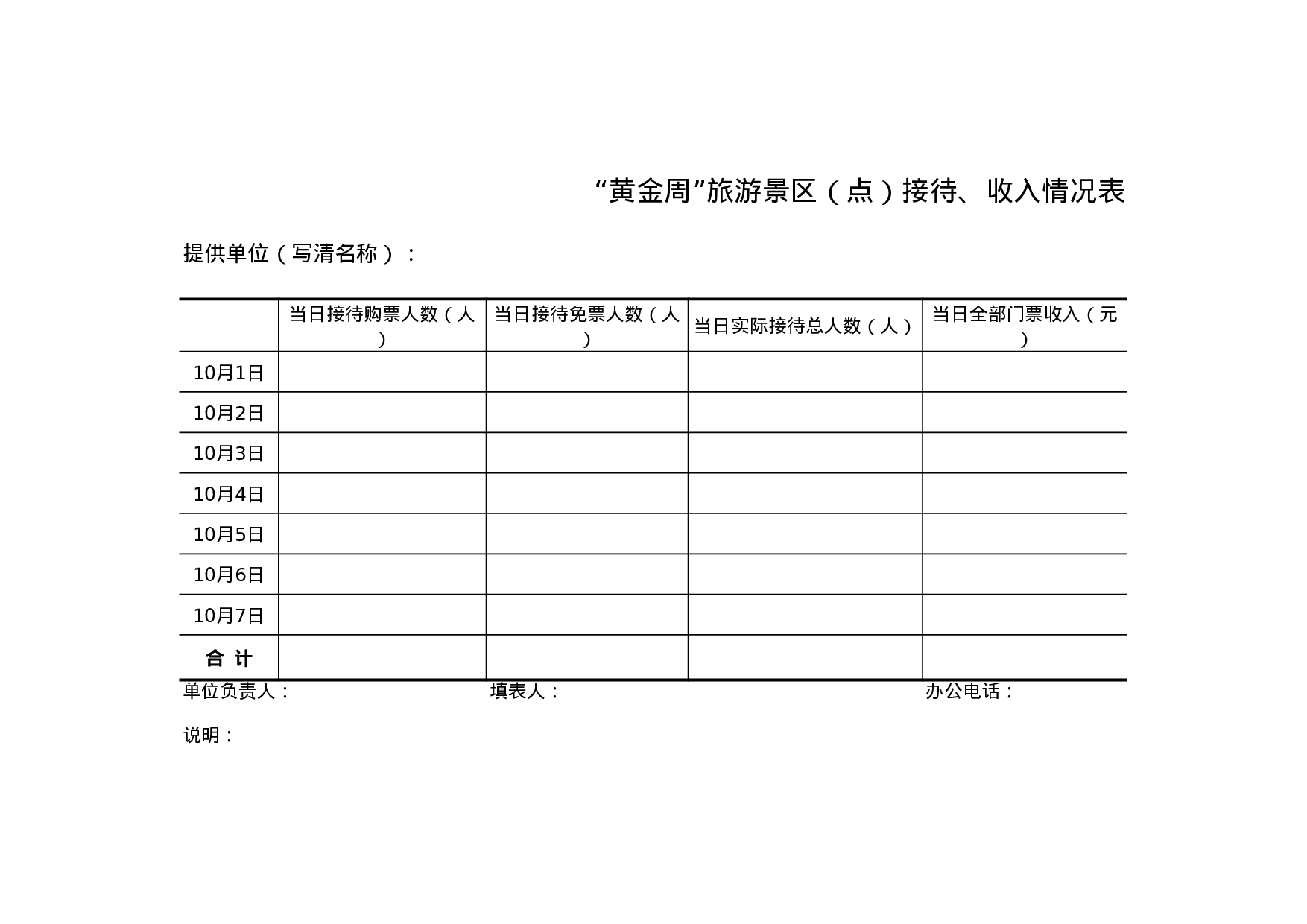 “黄金周”旅游景区（点）接待、收入情况表.xls 第1页