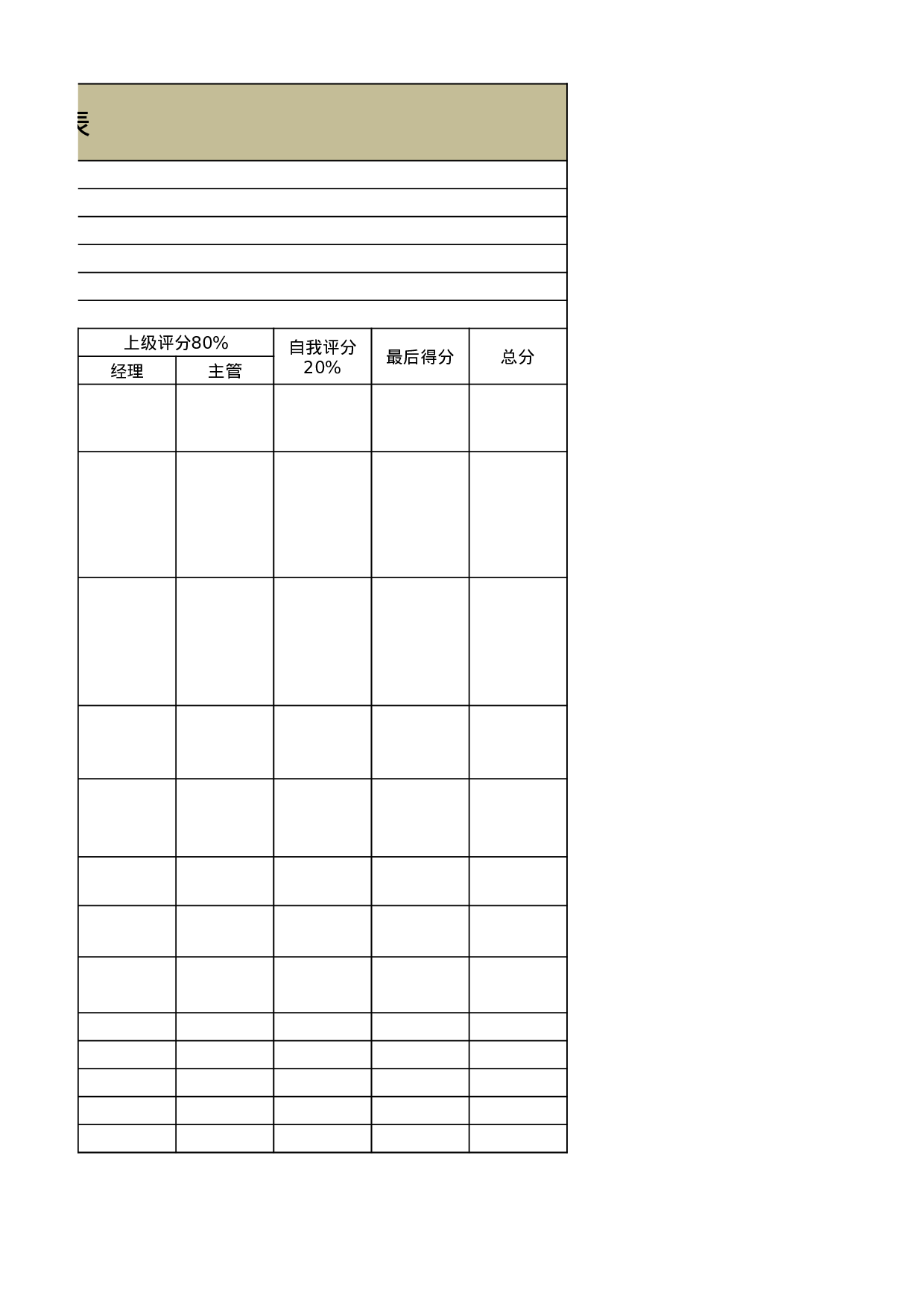 淘宝文案绩效考核表.xlsx 第4页