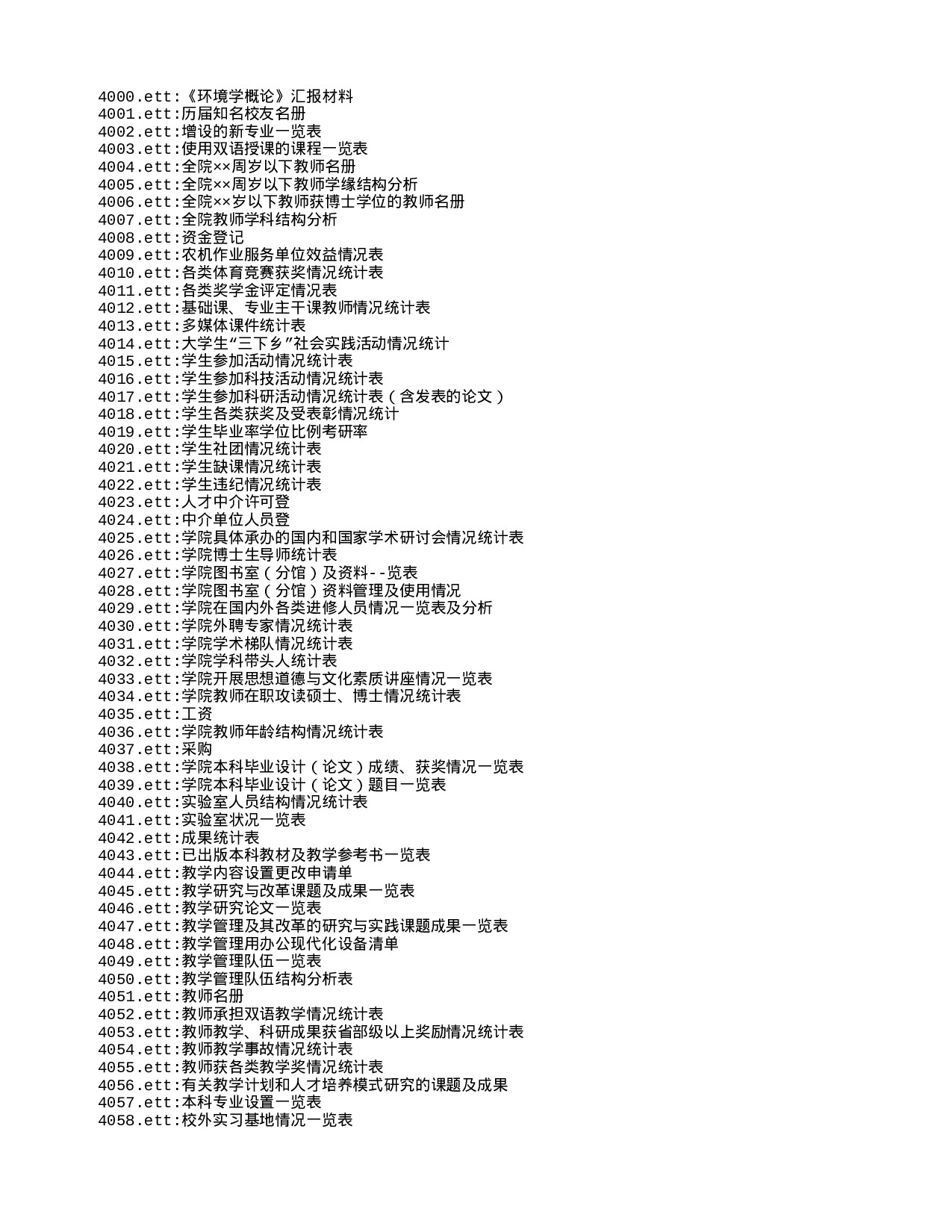 电子表格资源列表.txt 第1页