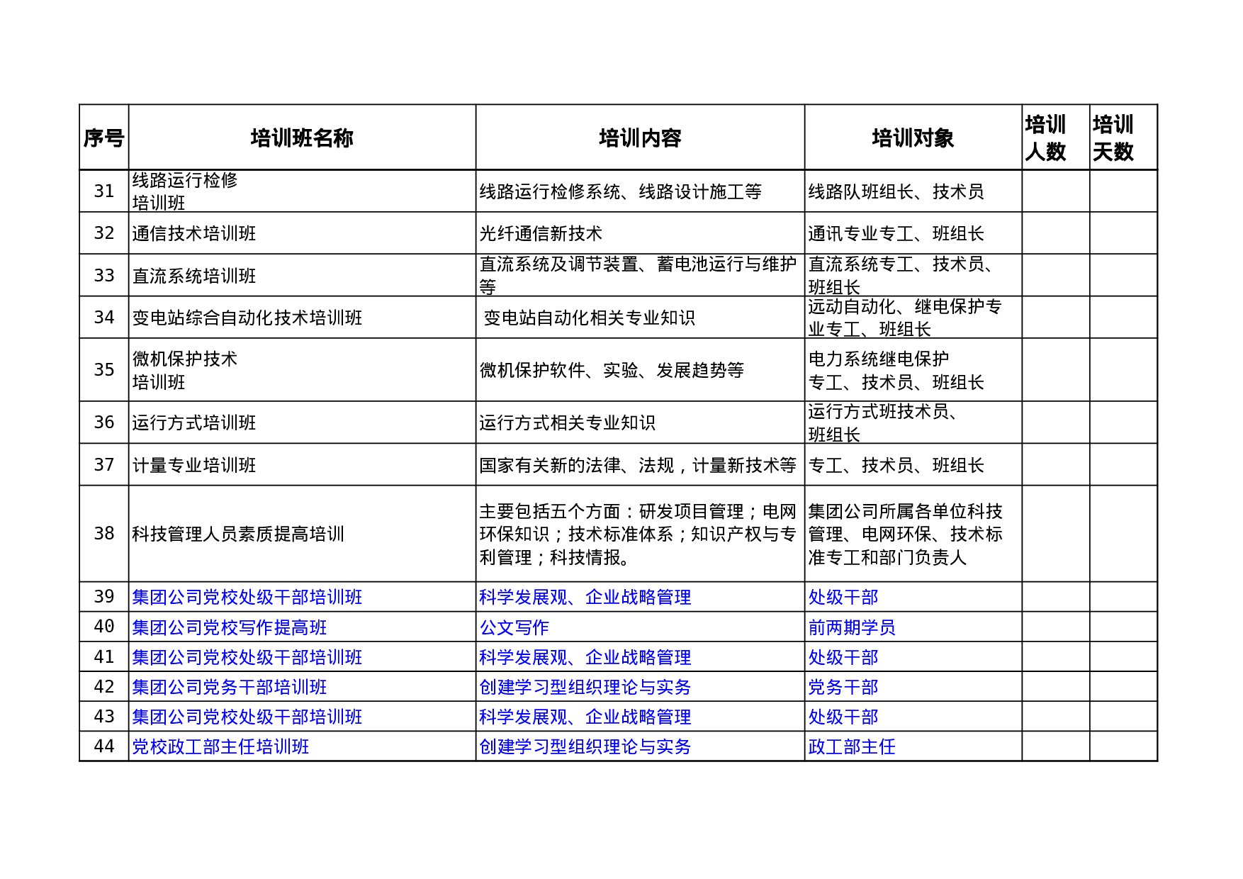 电力集团公司继续教育培训计划.xls 第3页