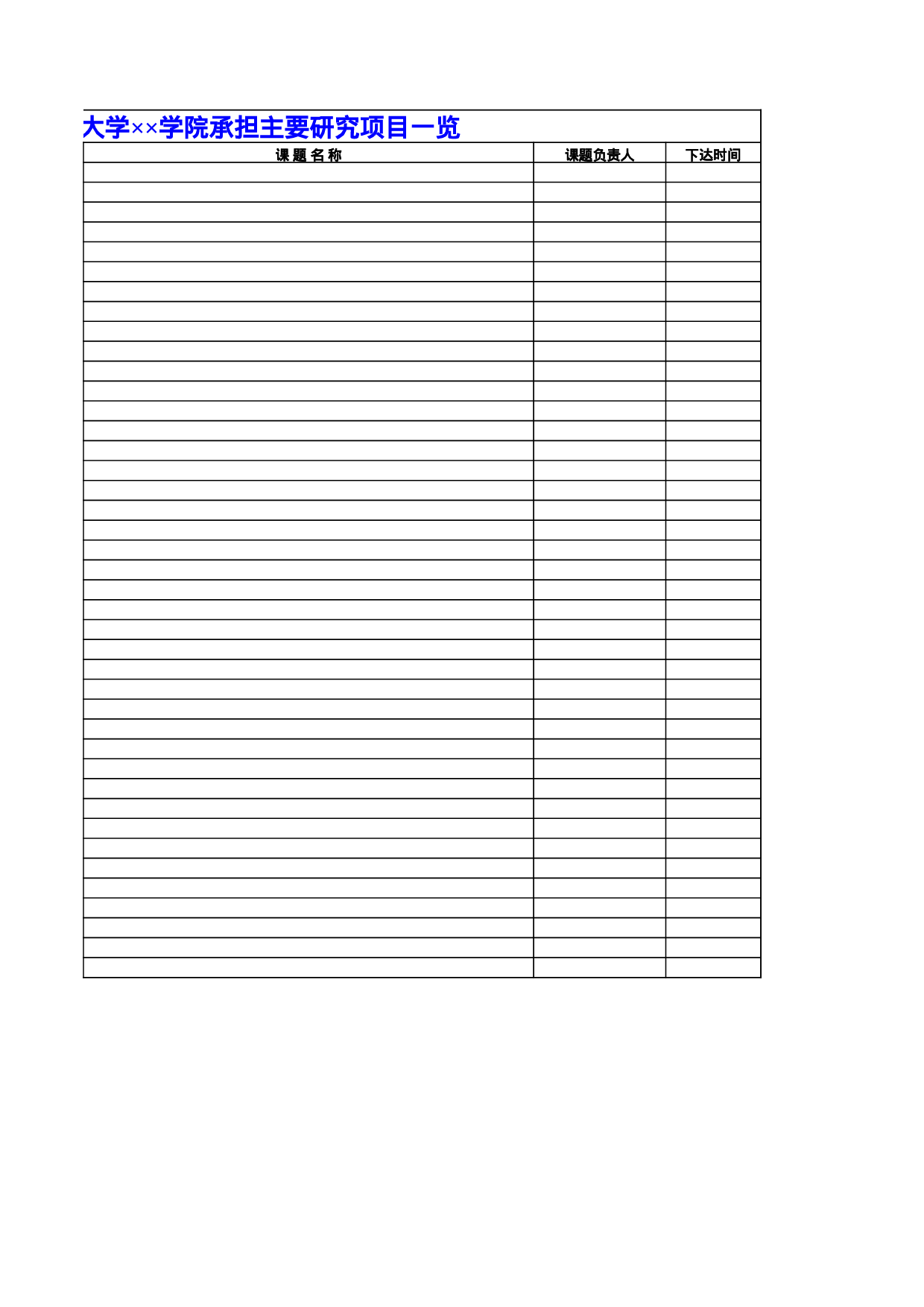 大学学院承担主要研究项目一览.xls 第2页