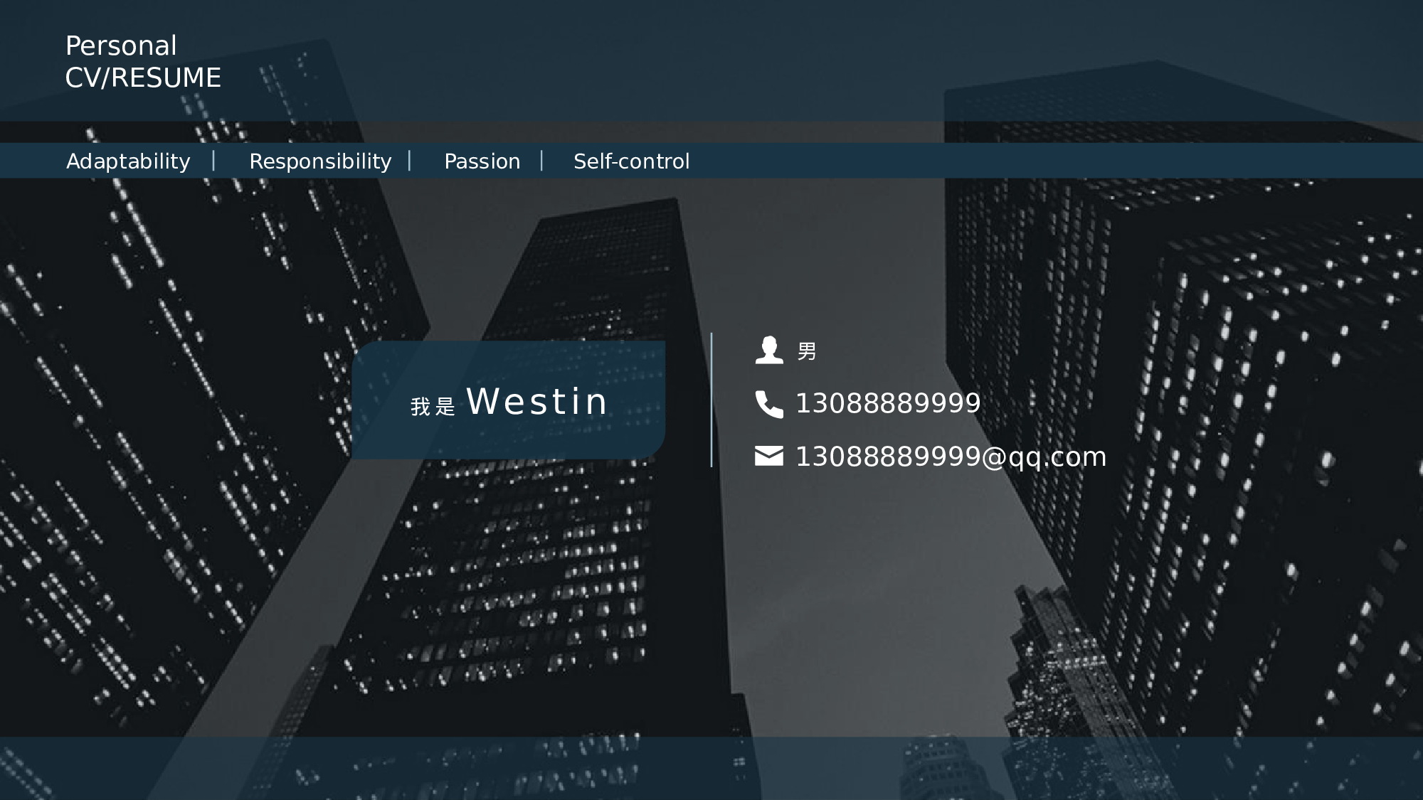 [024]竞聘简历PPT模板[-树灵视觉].pptx 第1页