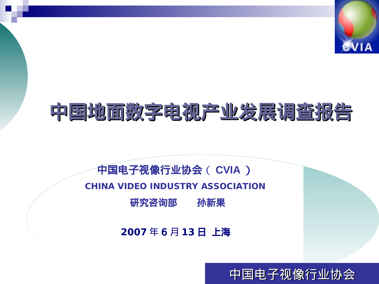 中国地面数字电视产业发展调查报告.ppt 第1页