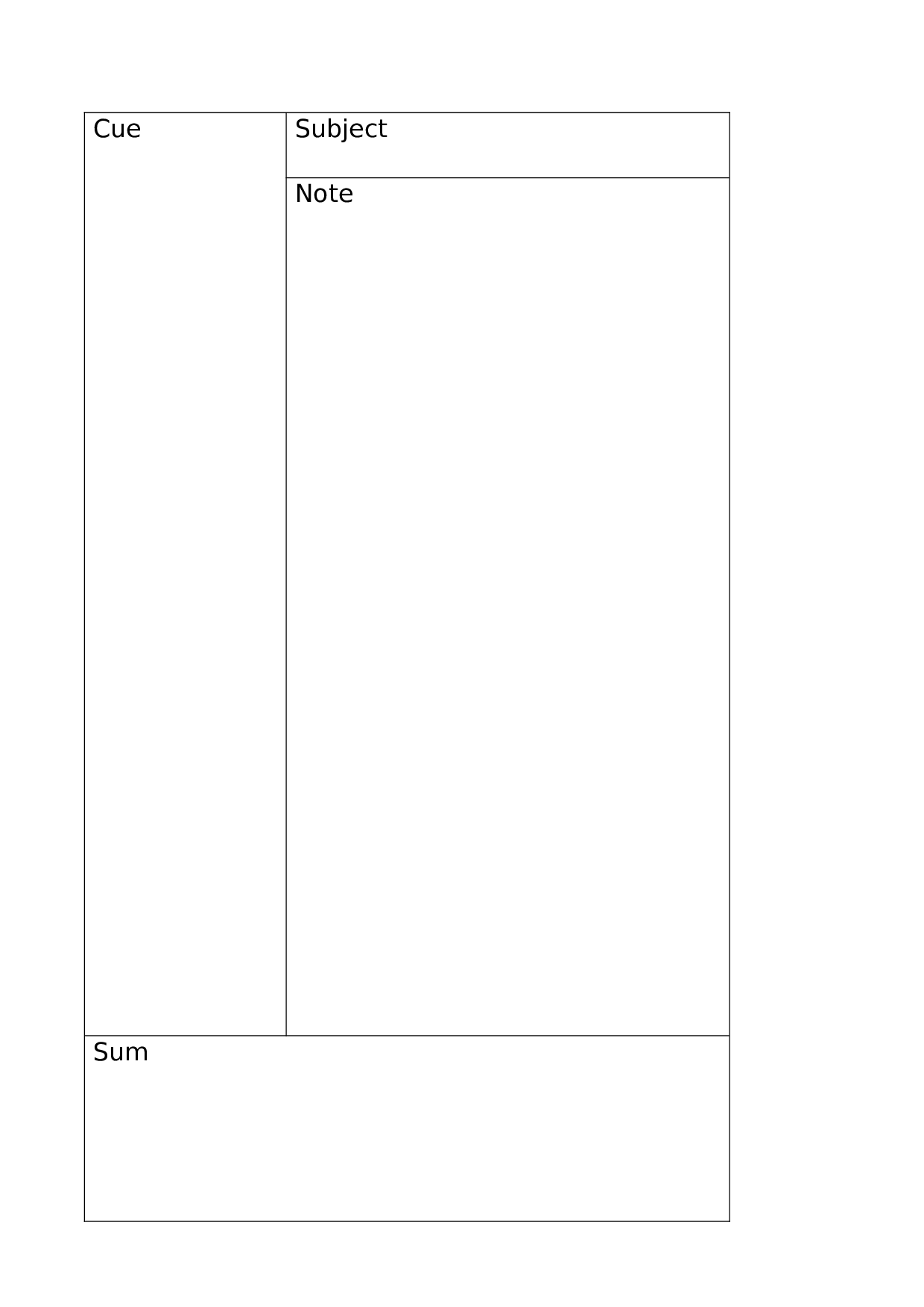 康奈尔笔记法(打印模板).docx 第4页