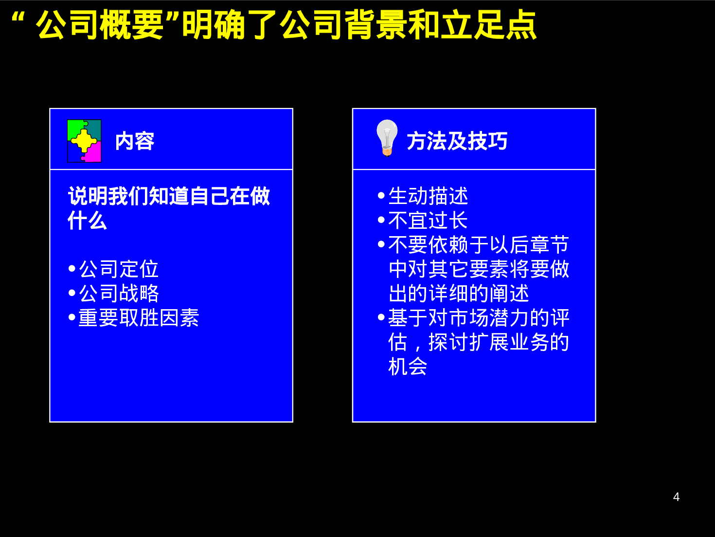 商业计划书中的十大要素.ppt 第4页