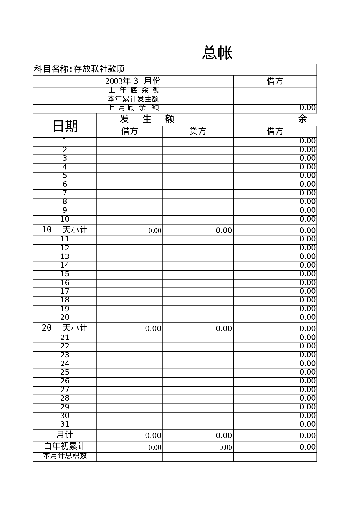 总帐模板.xls 第5页