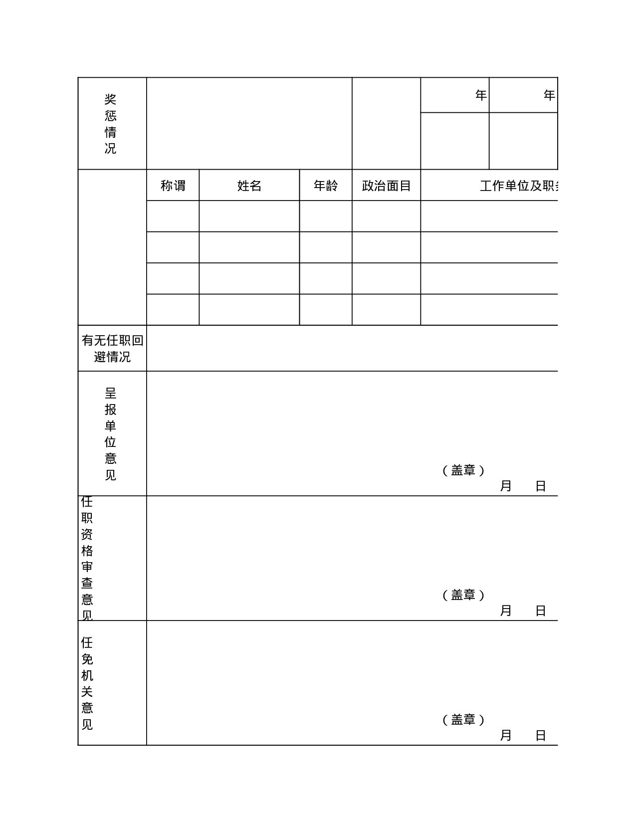 职务任免审批表.xls 第3页