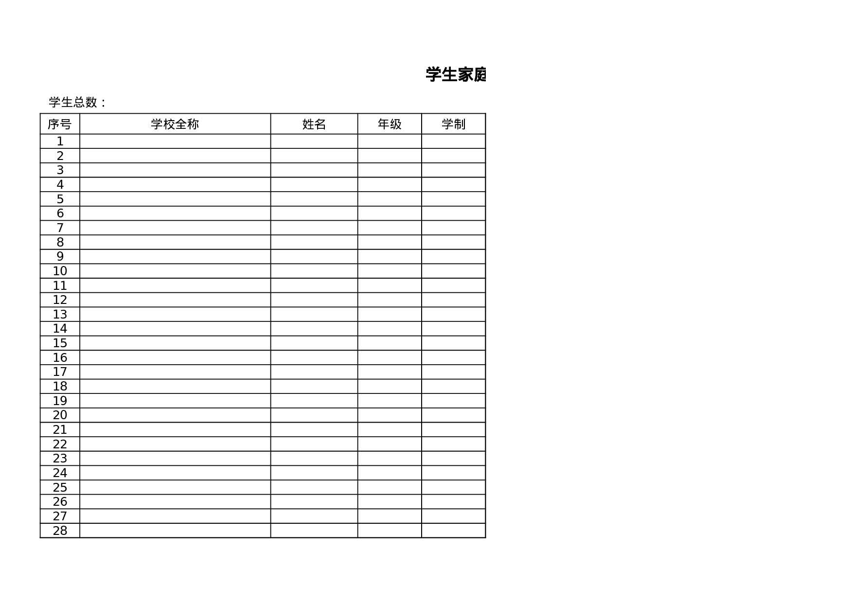 学生家庭住址情况统计.xls 第1页