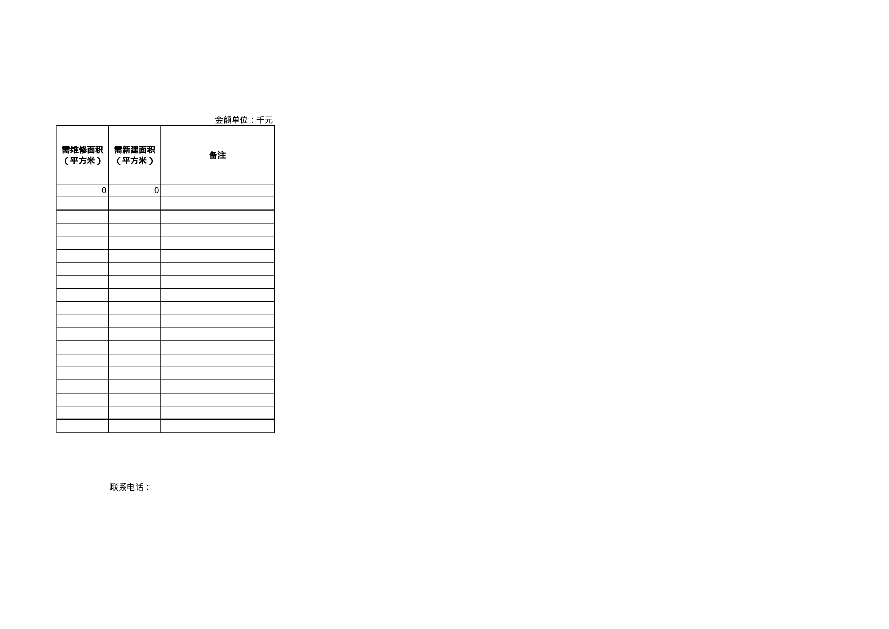 现有工作用房情况调查表.xls 第2页