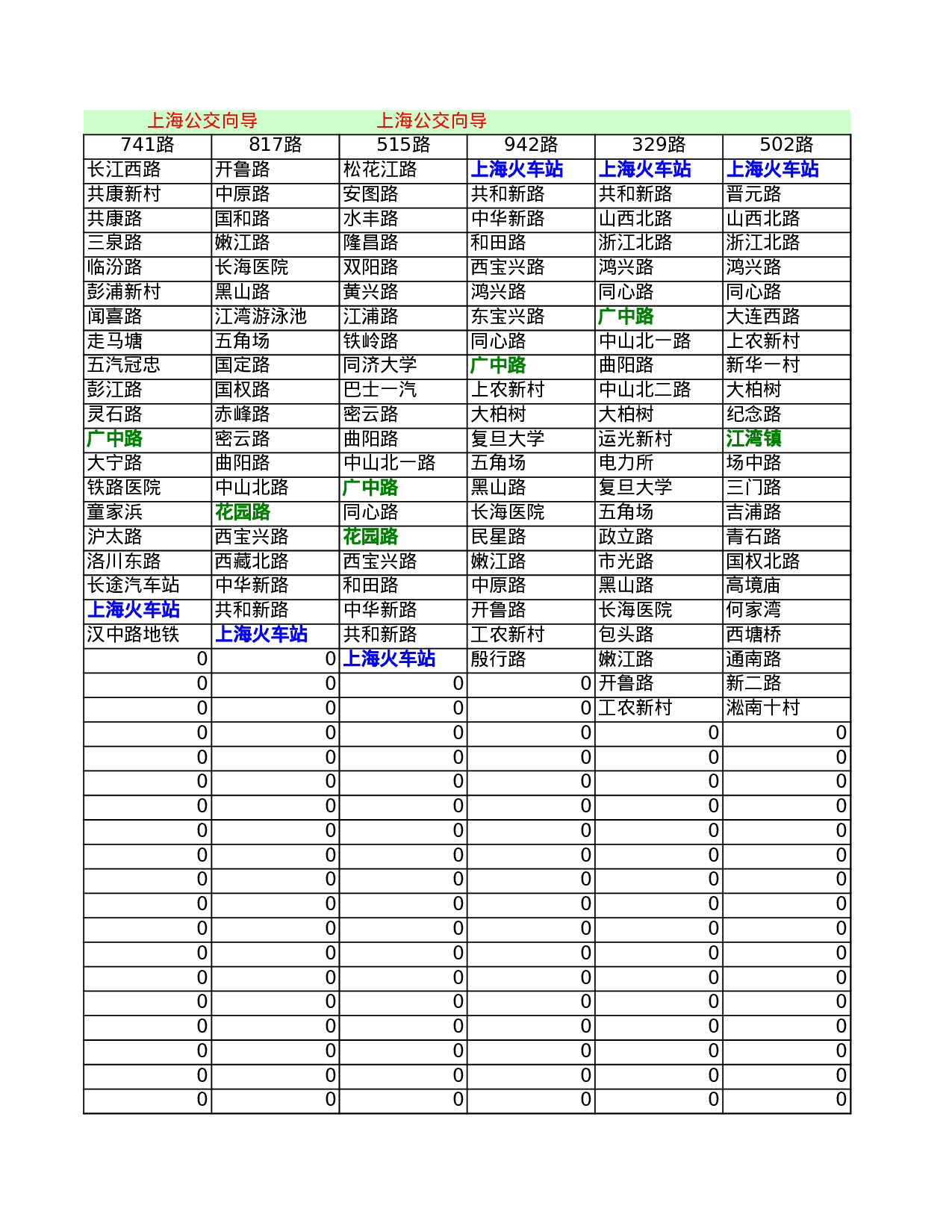 上海公交向导.xls 第3页
