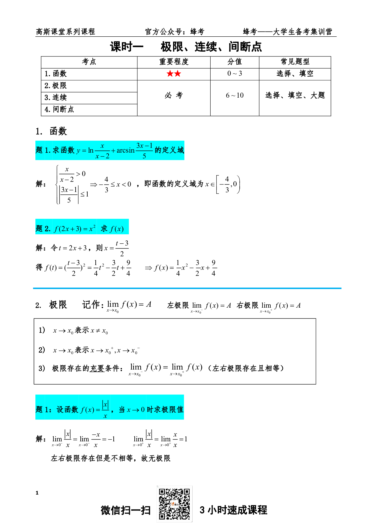《高数上》册讲义笔记【高斯课堂】.pdf 第2页