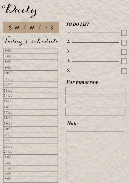 Daily schedule-1.pdf 第1页