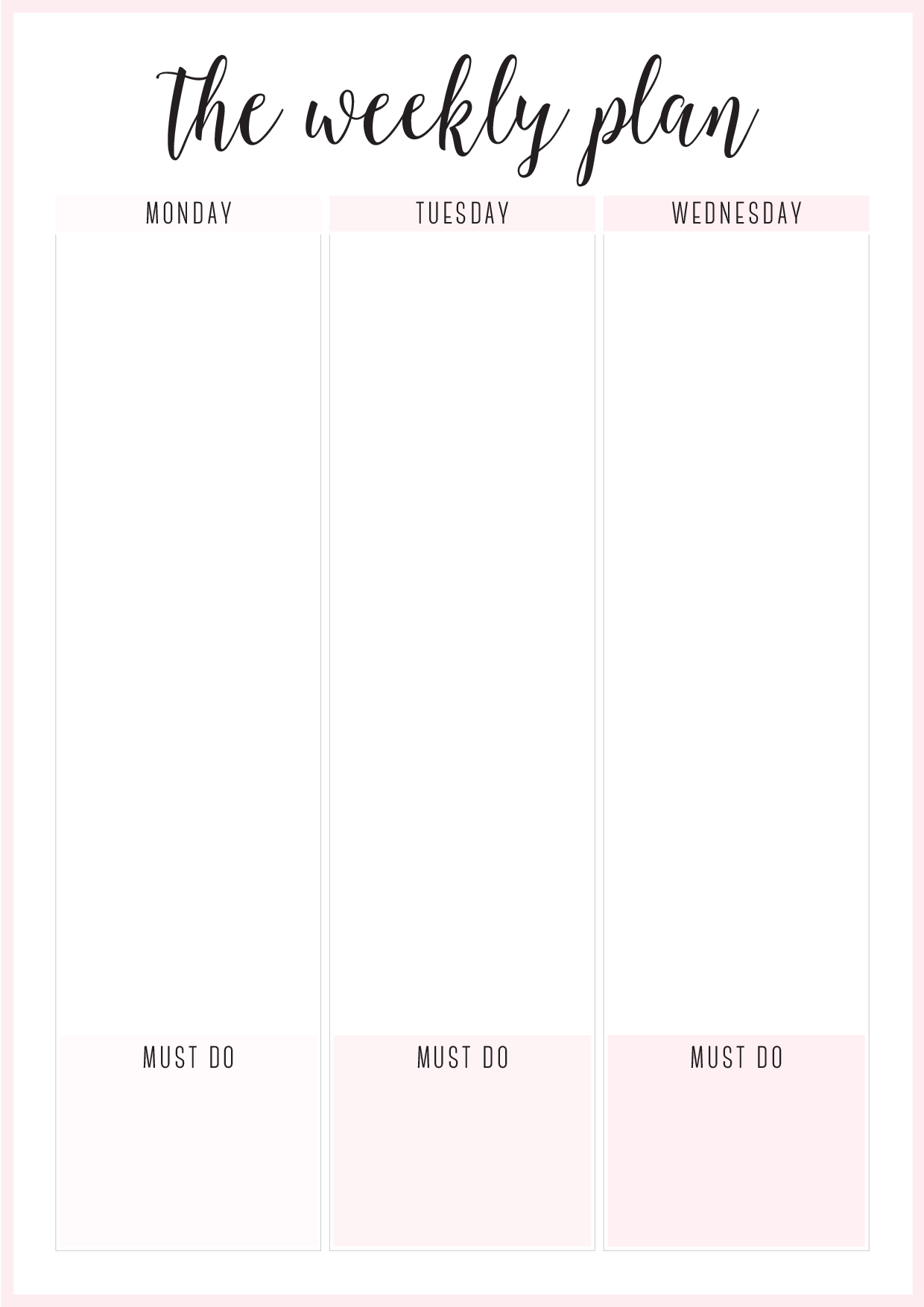 BLUSH - THE WEEKLY PLAN - PORTRAIT - A4.pdf 第1页