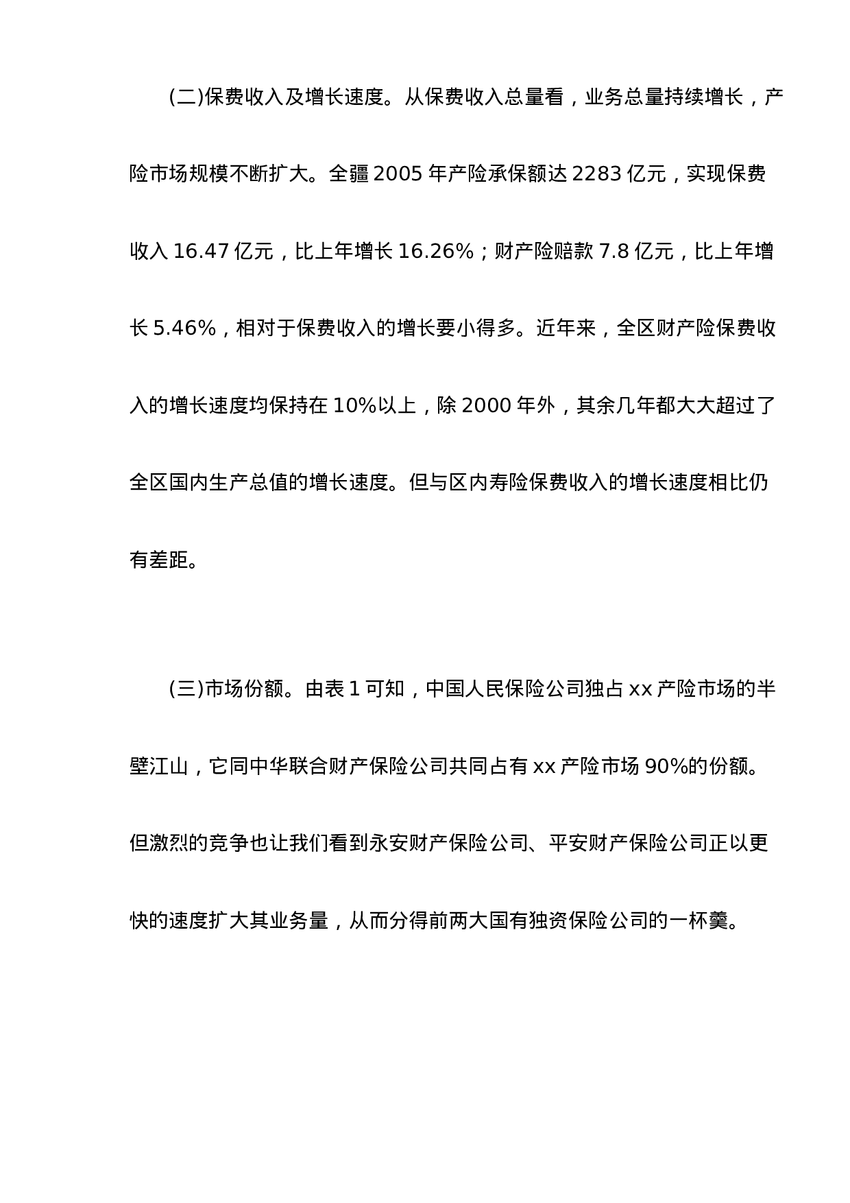 xx财产保险市场调查报告.doc 第2页