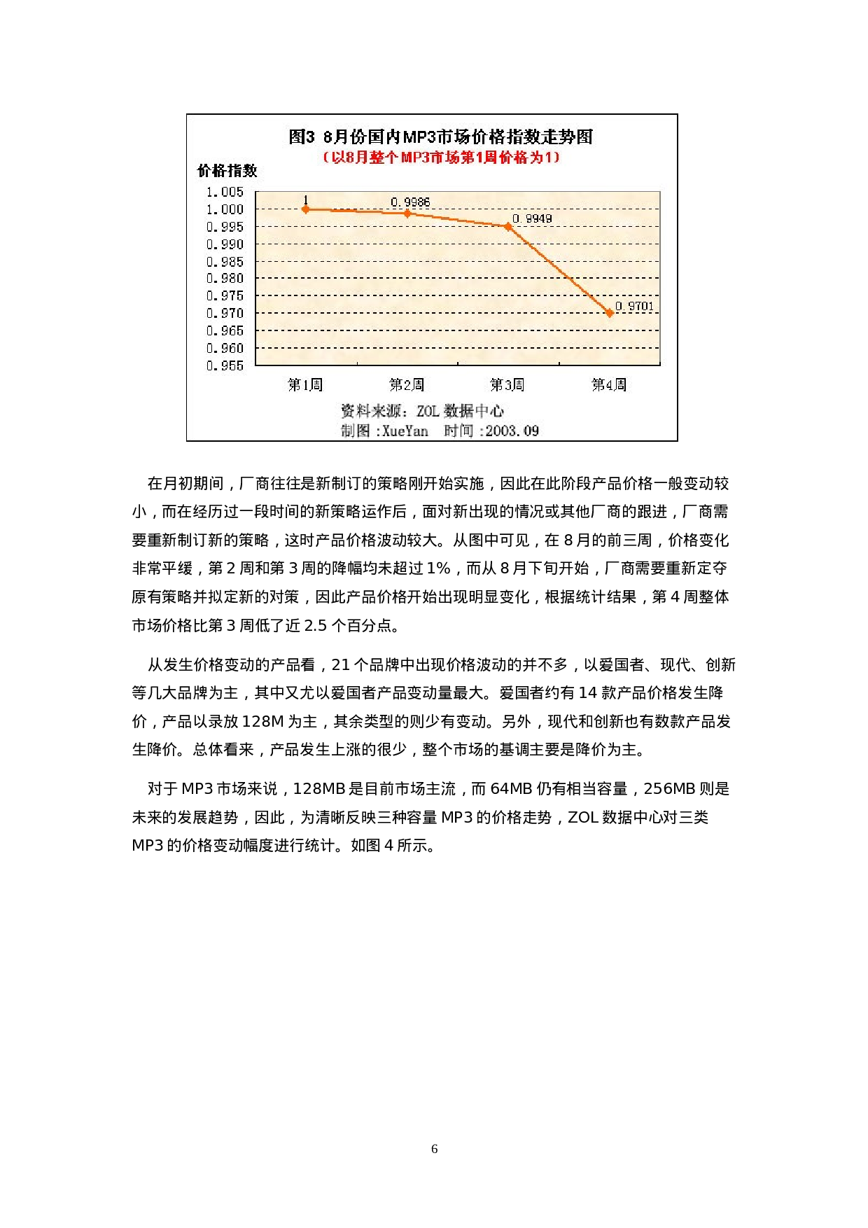 MP3市场用户喜爱度和价格分析报告.doc 第6页